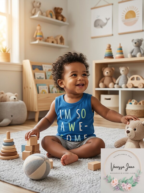 First Impressions Baby Boys So Awesome Graphic Tank Top, 18Mo - Aaria Tees