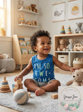 First Impressions Baby Boys So Awesome Graphic Tank Top, 18Mo - Aaria Tees Aaria Tees