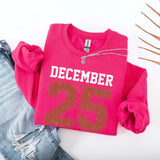 Retro Christmas DECEMBER 25 Sweatshirt Festive Holiday Sweater - Aaria Tees Aaria Tees