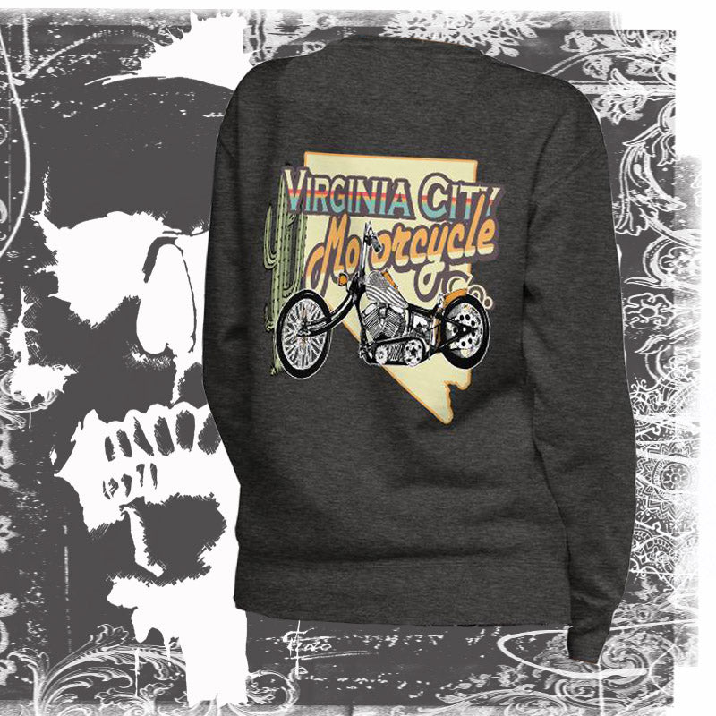 Retro Chopper Fleece Pullover - Aaria Tees Aaria Tees