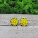 Yellow Dahlias Earrings Aaria Tees