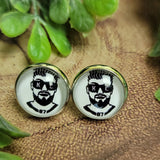 87 Kelce Glass Stud Earrings Aaria Tees