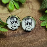 15 Mahomes Glass Stud Earrings Aaria Tees