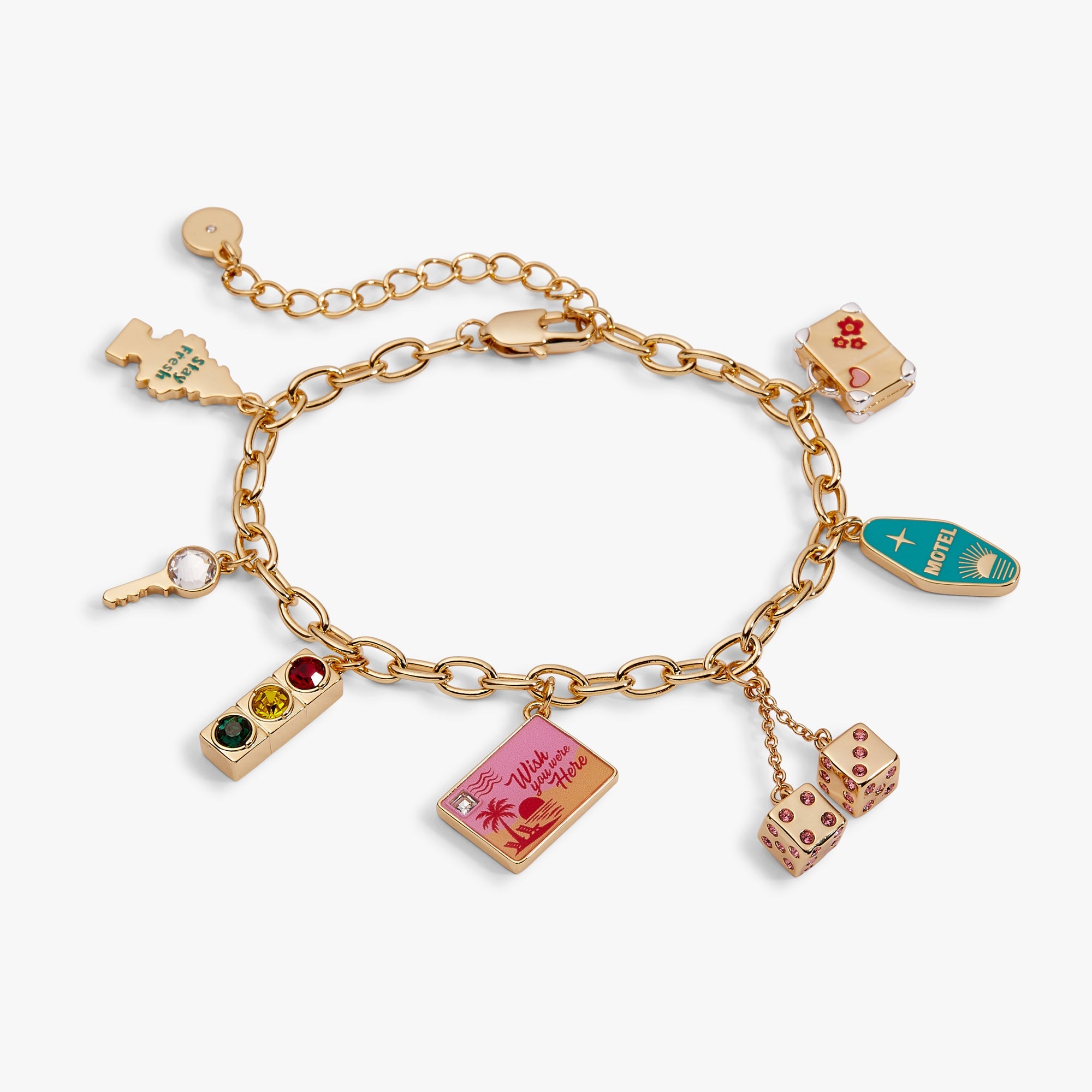Road Trip Multi-Charm Bracelet - Aaria Tees Aaria Tees