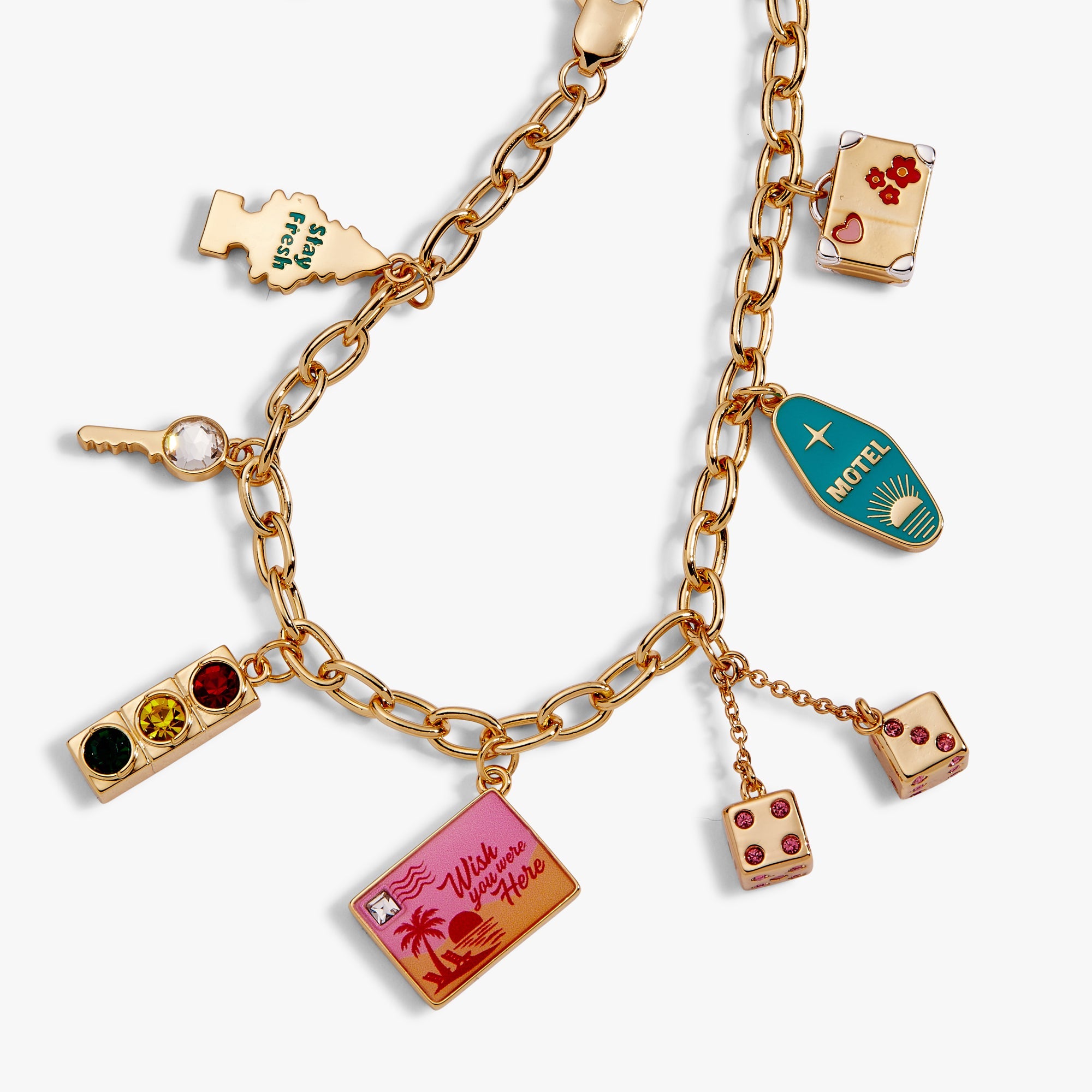 Road Trip Multi-Charm Bracelet - Aaria Tees Aaria Tees