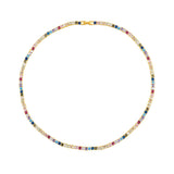 Rainbow Tennis Necklace Aaria Tees