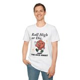 Roll High or Die Retro DnD T-shirt - Aaria Tees Aaria Tees