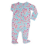 Pretty Pink Floral Ruffle Footie Aaria Tees
