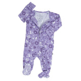 Mushroom Floral Ruffle Footie Aaria Tees