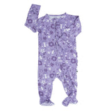 Mushroom Floral Ruffle Footie Aaria Tees