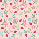 Ladybug Flower Garden Ruffle Romper Aaria Tees