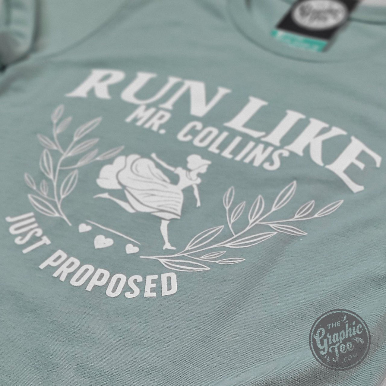 Run Like Mr. Collins Just Proposed Short Sleeve Tee - Aaria Tees Aaria Tees