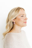 Ruthie Bow and Heart Earring - Purple - Aaria Tees Aaria Tees