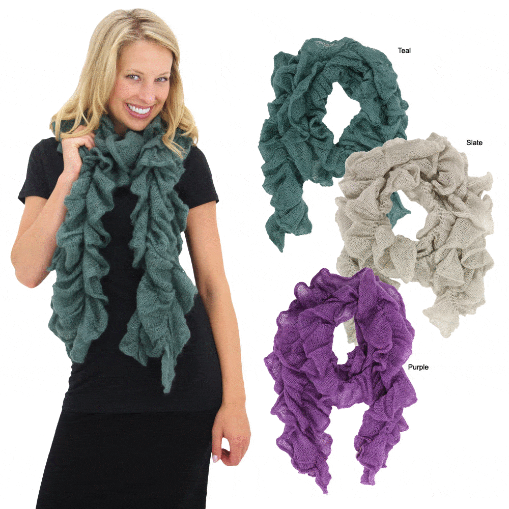 Rwandan Mohair & Silk Whitney Eve Scarf - Aaria Tees