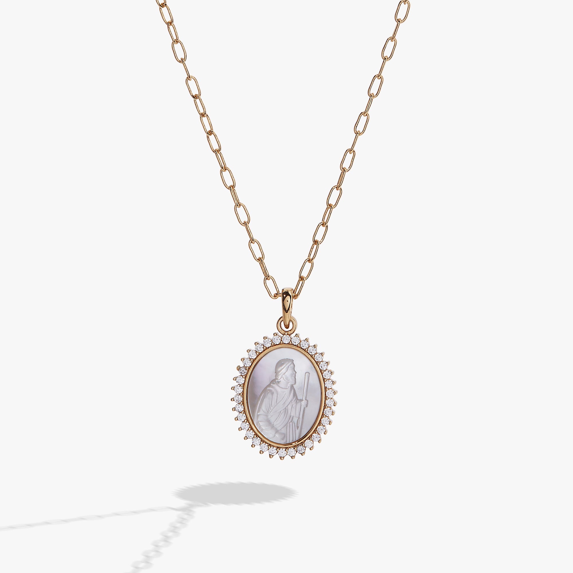 Divine Guides St. Christopher Pendant Necklace - Aaria Tees Aaria Tees