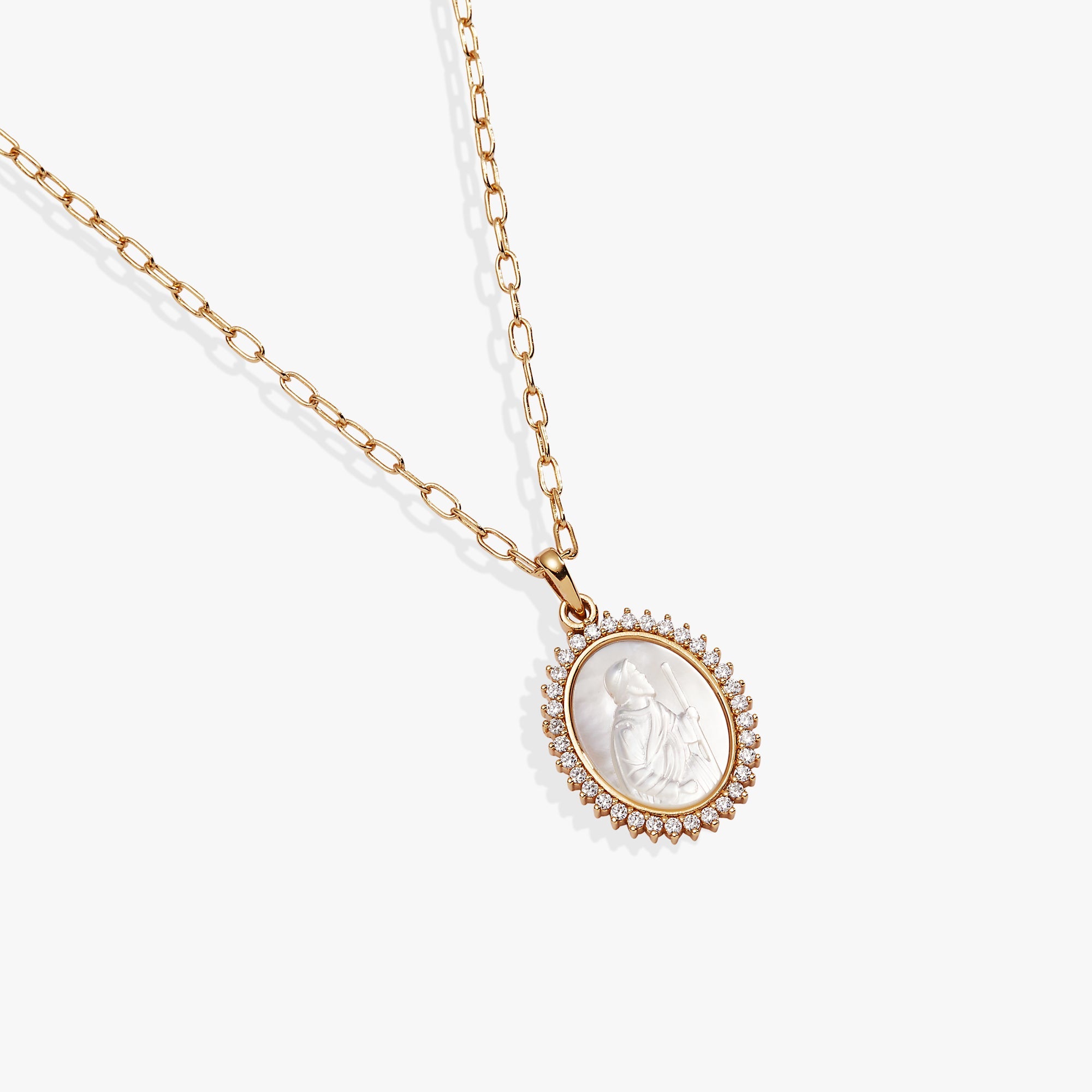 Divine Guides St. Christopher Pendant Necklace - Aaria Tees Aaria Tees