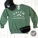 Salem Massachusetts Crewneck Sweatshirt - Aaria Tees Aaria Tees