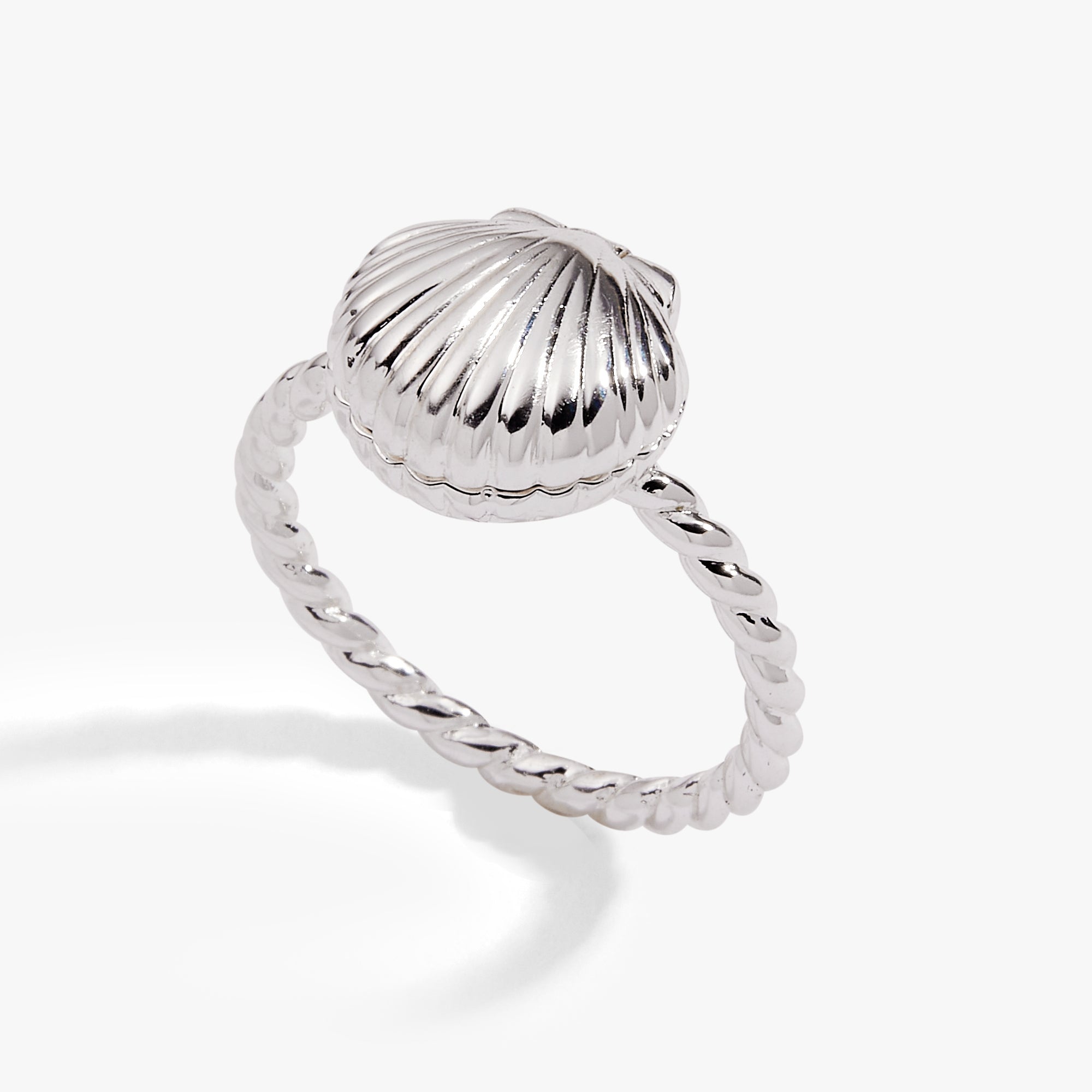 Salt + Sea 'Seashells Are Love Letters In The Sand' Locket Ring - Aaria Tees Aaria Tees