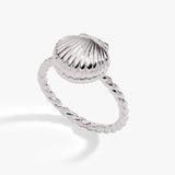 Salt + Sea 'Seashells Are Love Letters In The Sand' Locket Ring - Aaria Tees Aaria Tees