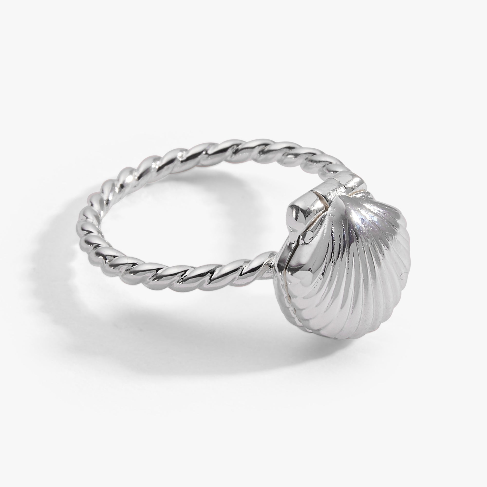 Salt + Sea 'Seashells Are Love Letters In The Sand' Locket Ring - Aaria Tees Aaria Tees