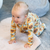 Sammy's Sunflower Ruffle Footie Aaria Tees