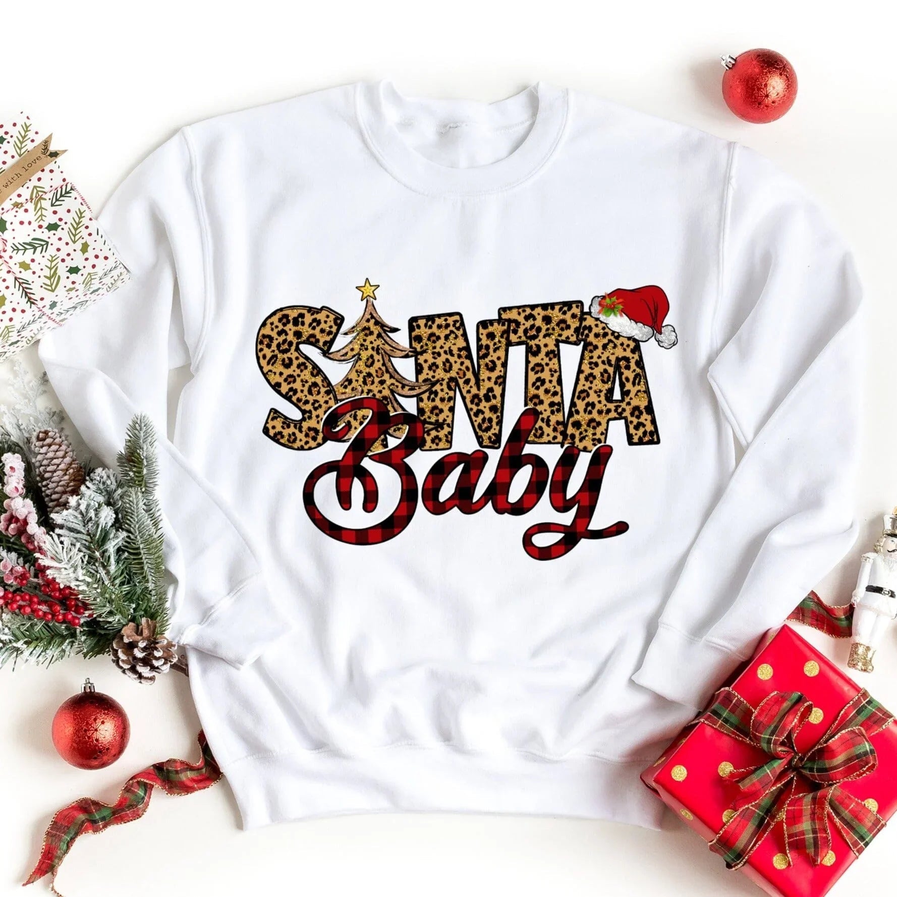 Santa Baby Sweatshirt - Aaria Tees Aaria Tees