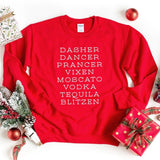 Santa Claus's Reindeer Sweatshirt - Aaria Tees Aaria Tees