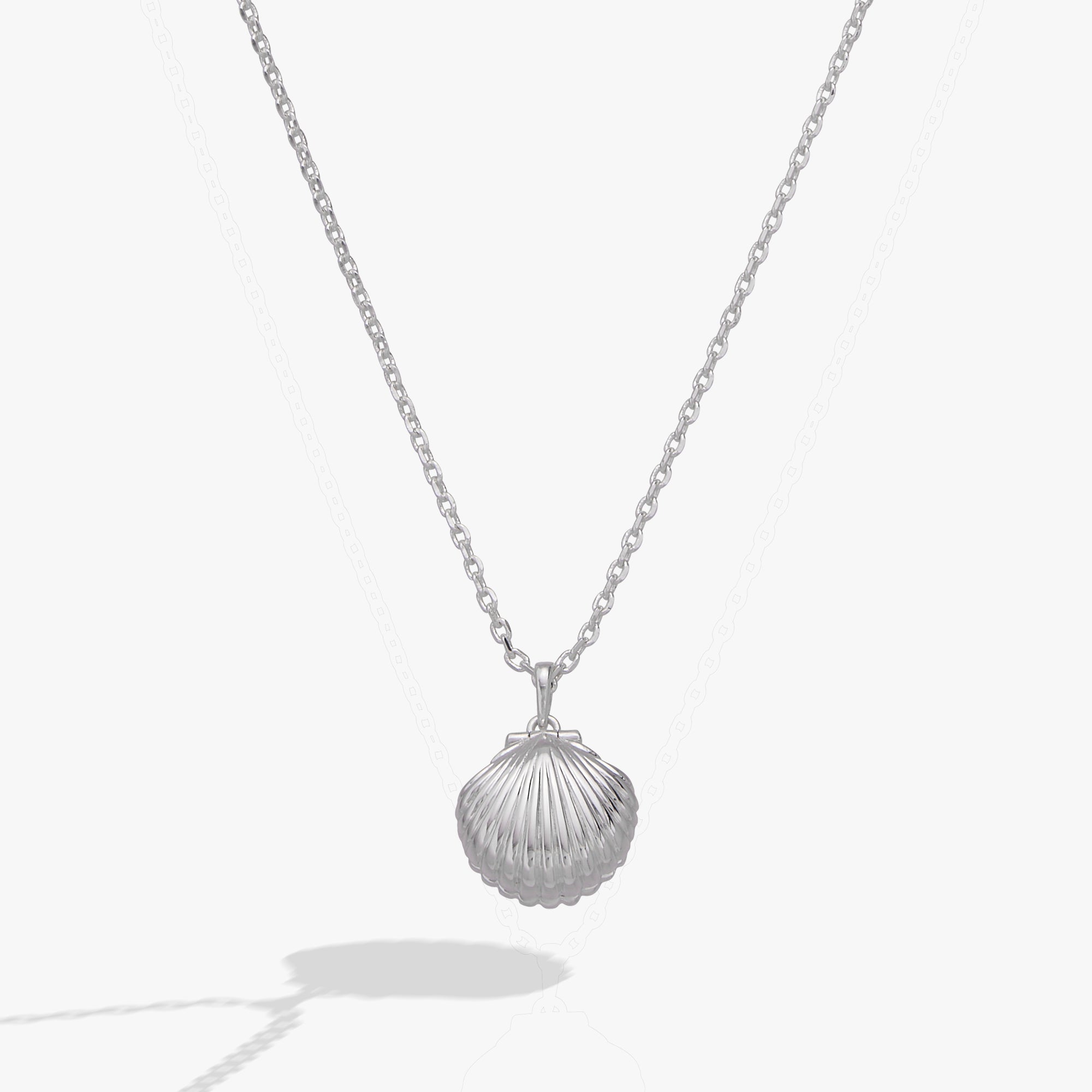 Salt + Sea 'Seashells Are Love Letters In The Sand' Seashell Locket Pendant - Aaria Tees Aaria Tees