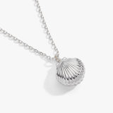 Salt + Sea 'Seashells Are Love Letters In The Sand' Seashell Locket Pendant - Aaria Tees Aaria Tees