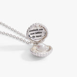 Salt + Sea 'Seashells Are Love Letters In The Sand' Seashell Locket Pendant - Aaria Tees Aaria Tees
