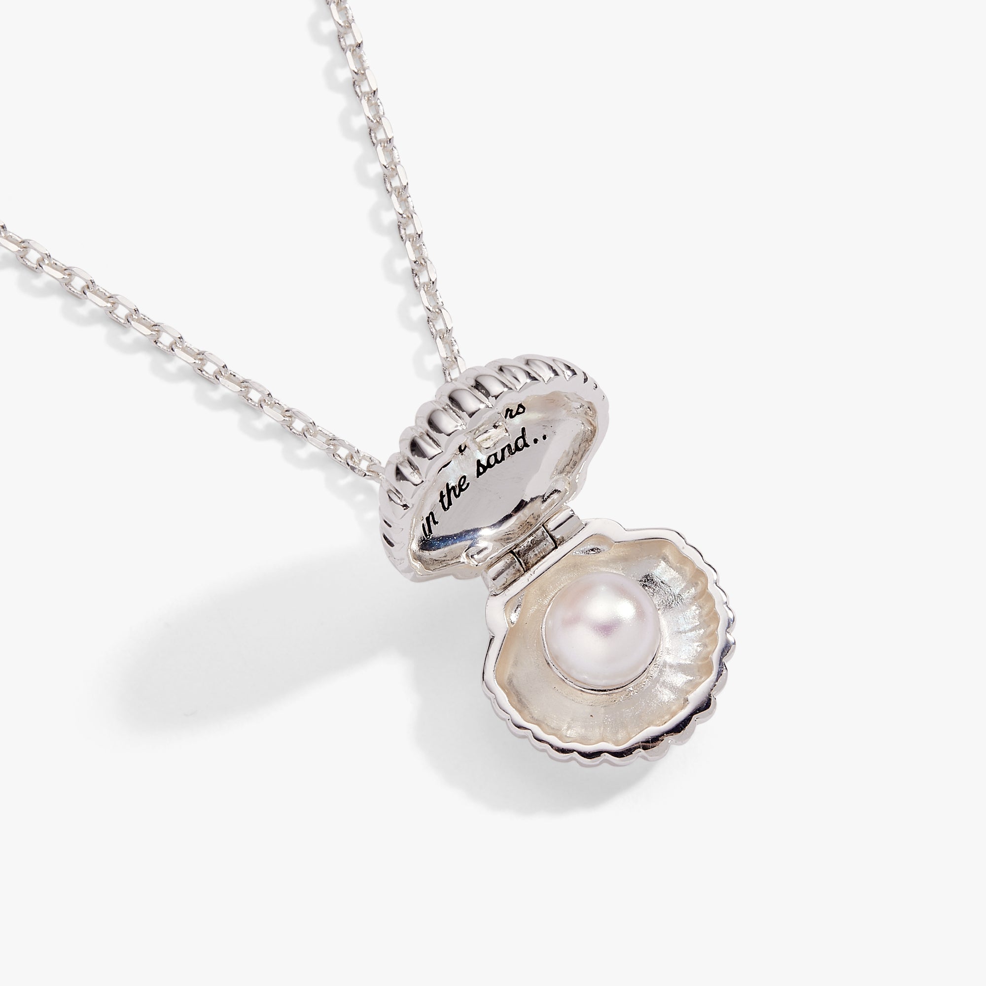 Salt + Sea 'Seashells Are Love Letters In The Sand' Seashell Locket Pendant - Aaria Tees Aaria Tees