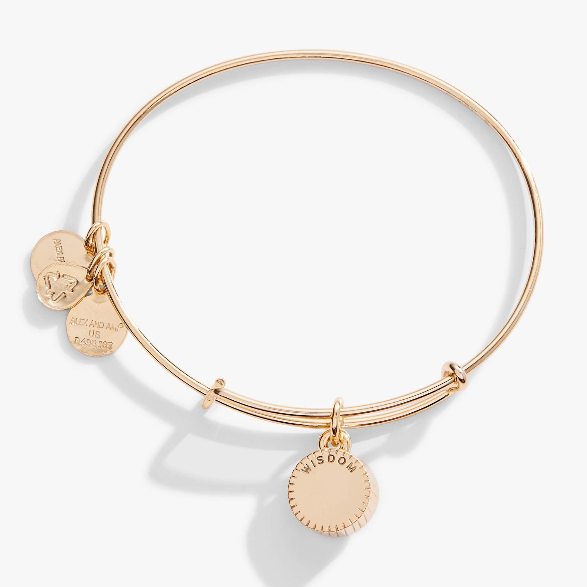 September Birthstone Charm Bangle, Sapphire - Aaria Tees Aaria Tees