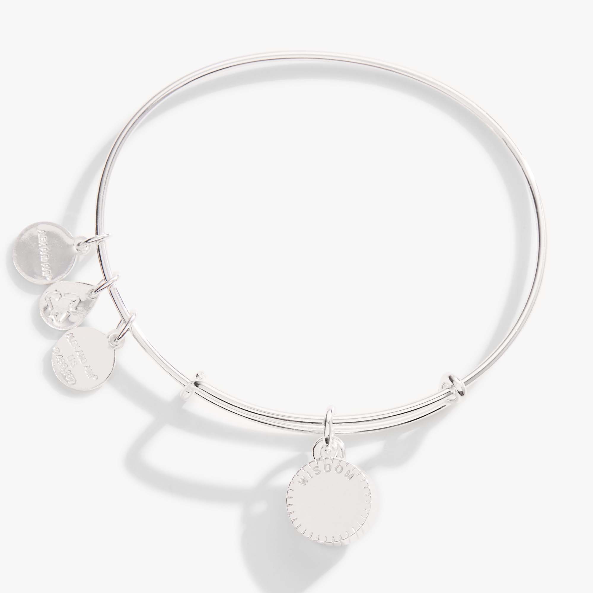 September Birthstone Charm Bangle, Sapphire - Aaria Tees Aaria Tees