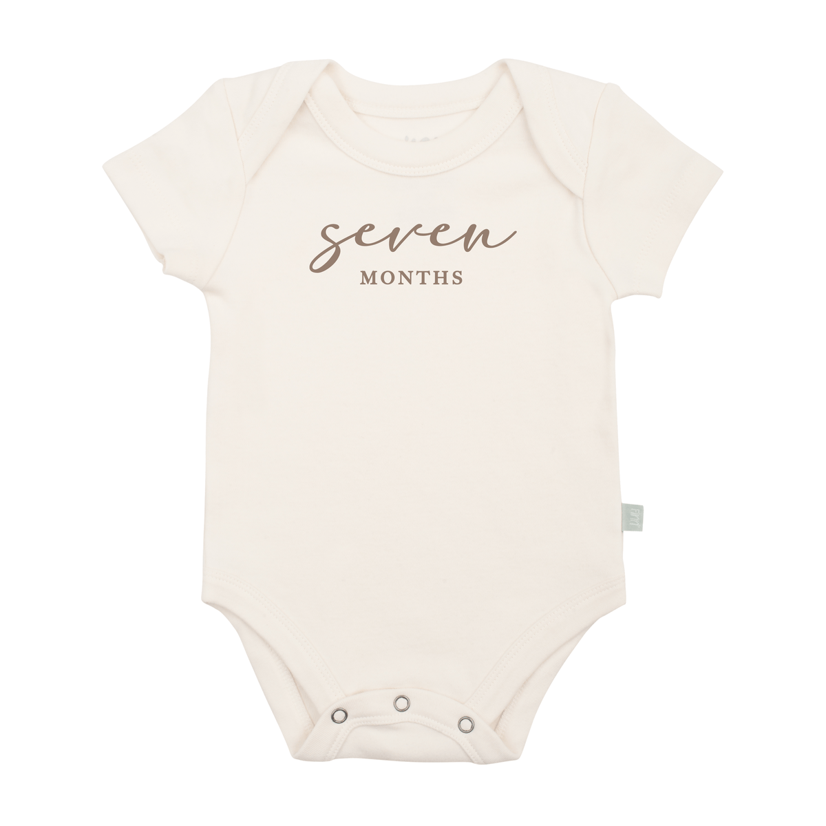 graphic bodysuit | seven months milestone taupe - Aaria Tees