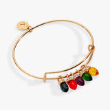 Christmas Light Bulb Charm Bangle - Aaria Tees Aaria Tees