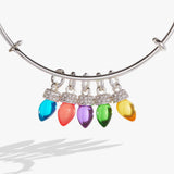 Christmas Light Bulb Charm Bangle - Aaria Tees Aaria Tees