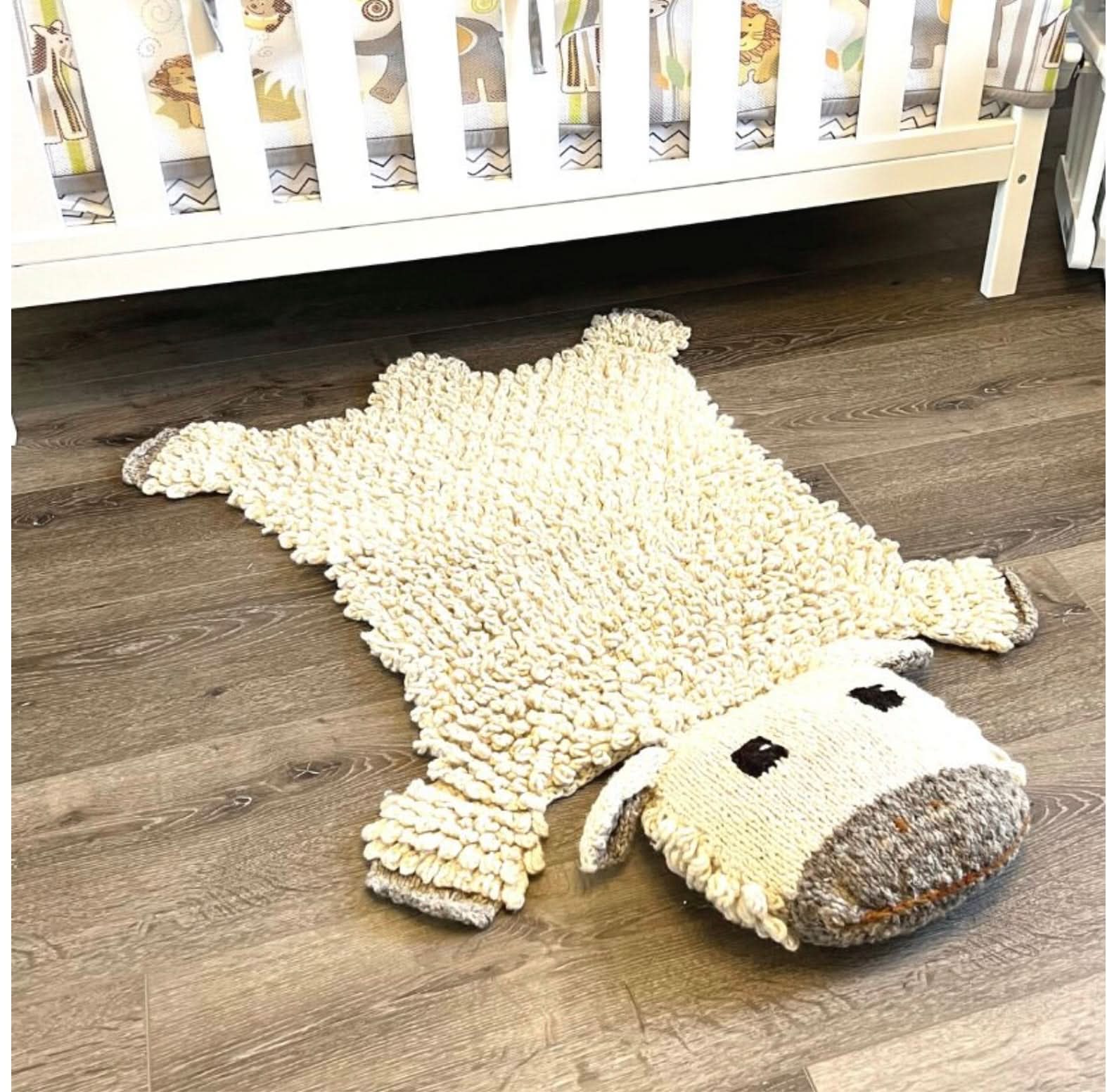 Organic Wool Play Mat + Nursery Rug  | Sheep - Aaria Tees Aaria Tees