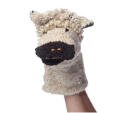 Organic Wool Knit Hand Puppet  | Sawyer the Sheep - Aaria Tees Aaria Tees