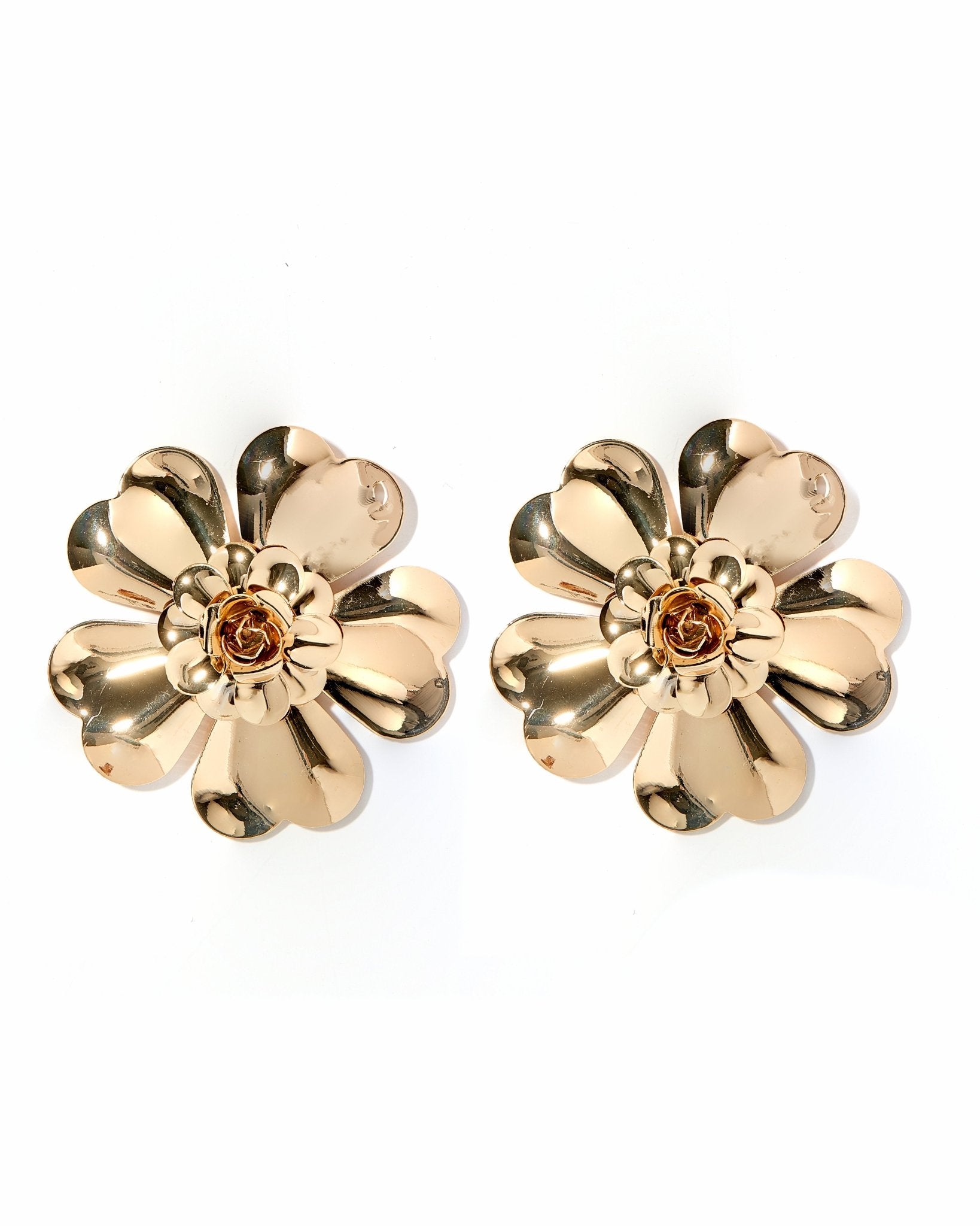 Shelby Flower Statement Earring - Aaria Tees Aaria Tees