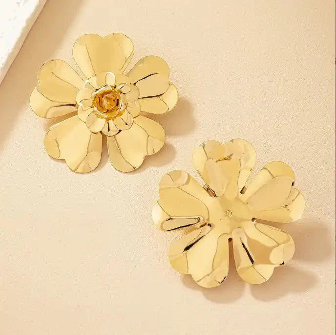 Shelby Flower Statement Earring - Aaria Tees Aaria Tees