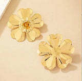 Shelby Flower Statement Earring - Aaria Tees Aaria Tees