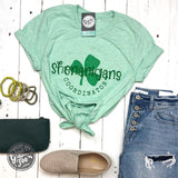 Shenanigans Coordinator Prism Mint Crew Neck Graphic Tee Aaria Tees