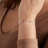 January Birthstone Scarlet Curb Chain Bracelet - Aaria Tees Aaria Tees