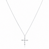 Gabriella CZ Cross Necklace Aaria Tees