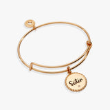 Sister 'Woven Together By Unbreakable Bonds' Charm Bangle - Aaria Tees Aaria Tees