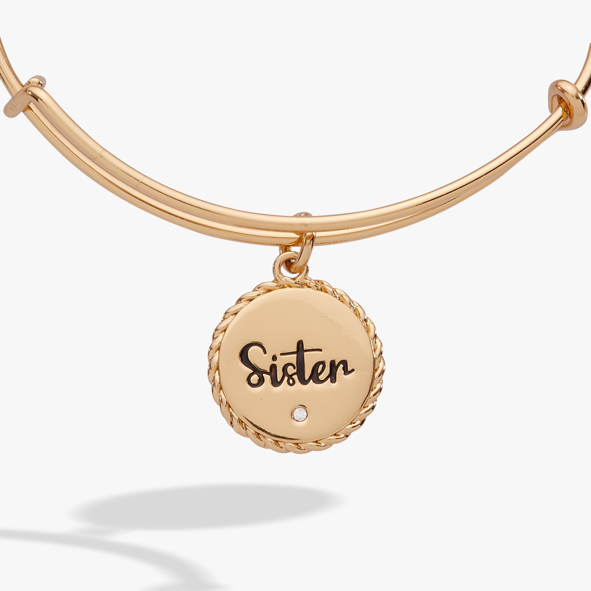 Sister 'Woven Together By Unbreakable Bonds' Charm Bangle - Aaria Tees Aaria Tees
