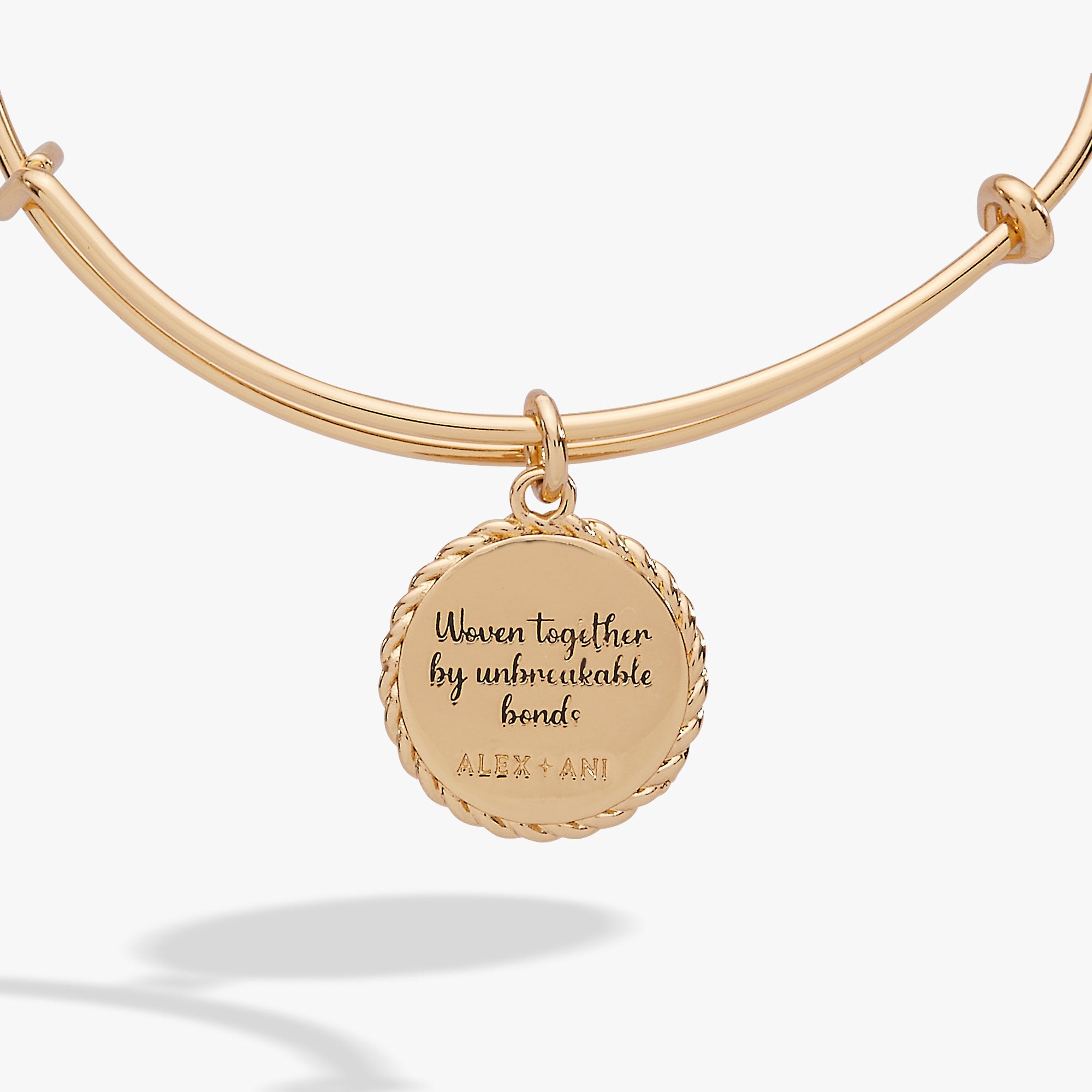 Sister 'Woven Together By Unbreakable Bonds' Charm Bangle - Aaria Tees Aaria Tees