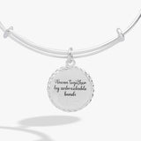 Sister 'Woven Together By Unbreakable Bonds' Charm Bangle - Aaria Tees Aaria Tees