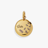 Sister Dragonfly Disc Charm - Aaria Tees Aaria Tees