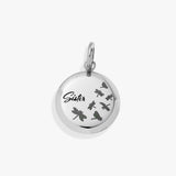 Sister Dragonfly Disc Charm - Aaria Tees Aaria Tees